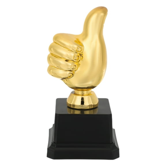 unbranded Mini Thumbs Up Trophy Award Plastic Trophy Decorative Trophy Thumbs Up Competition Trophy for Basketball Soccer Dance Competitions and Party Favors