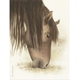 thumbnail image 2 of Babbitt, Gwendolyn 19x24 Gold Ornate Wood Framed with Double Matting Museum Art Print Titled - Lovely Brown Horse, 2 of 4