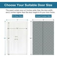 thumbnail image 5 of Magnetic Thermal Insulated Door Curtain Fits Door Size 74" x 80", Oxford Cloth Thicken Cotton Fiber Filled, Screen Cover Insulation for Front Back Sliding Door in Summer & Winter, 5 of 9