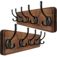 thumbnail image 1 of Coat Rack Wall Mounted Coat Hooks Wall Mounted \u\u Hole to Hole Large Coat Hanger Wall Hook Rack Hooks for Hanging Coats Hats Jacket Clothes Entryway Rustic s, 1 of 9