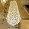thumbnail image 2 of Gkeoshab Decorative Table Banner 1Pc Polyester Crochet Lace Rectangular Table Runner Dresser Scarf Doilies White Home & Garden, 2 of 3