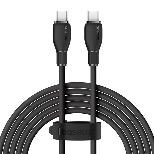 CABLE TIPO C A C BASEUS PUDDING SERIES NEGRO 100W 2 METROS