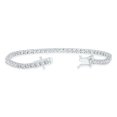 thumbnail image 4 of SZUL Women's 5 Carat TW Diamond Tennis Bracelet in 14K White Gold, 4 of 6