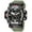 Army Green, variant on Men's Tactical Sport Watch – Dual Display Quartz Movement with Waterproof Build