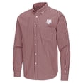 thumbnail image 2 of Men's Antigua Maroon Texas A&M Aggies Ellis Woven Tri-Blend Long Sleeve Button-Down Shirt, 2 of 3