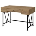 thumbnail image 5 of Coaster Analiese 47-inch 3-drawer Engineered Wood Writing Desk in Brown, 5 of 11