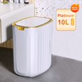 thumbnail image 1 of Cubo de basura con Sensor inteligente, cubo de basura para cocina, baño, inodoro, el mejor cubo impermeable de inducción automática con tapa 10/15L Tan Jianjun unisex, 1 of 2