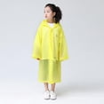 thumbnail image 6 of Aosijia Disposable Raincoat for Kids Reusable EVA Kids Rain Coat Rain Poncho Jacket for Boys and Girls Portable Rain Wear with Hat Hood Unisex for 6-12 Years Old Children, 6 of 10