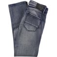 thumbnail image 2 of I-N-C Mens Plaid Patched Straight Leg Jeans mediumwash 34x30, 2 of 2