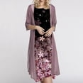 thumbnail image 1 of iTNHFP Robes Maxi pour Femmes 2025 Robe d'Été Décontractée pour Femmes Vacances Florale en Chiffon Sans Manches Robe Maxi Ensemble Deux Pièces Cardigan, 1 of 8