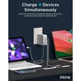thumbnail image 2 of iHome 140W GaN Wall Charger, 3 USB-C PD Ports & 1 USB-A, 4-Port Fast Charging, Laptop Adapter, 2 of 6
