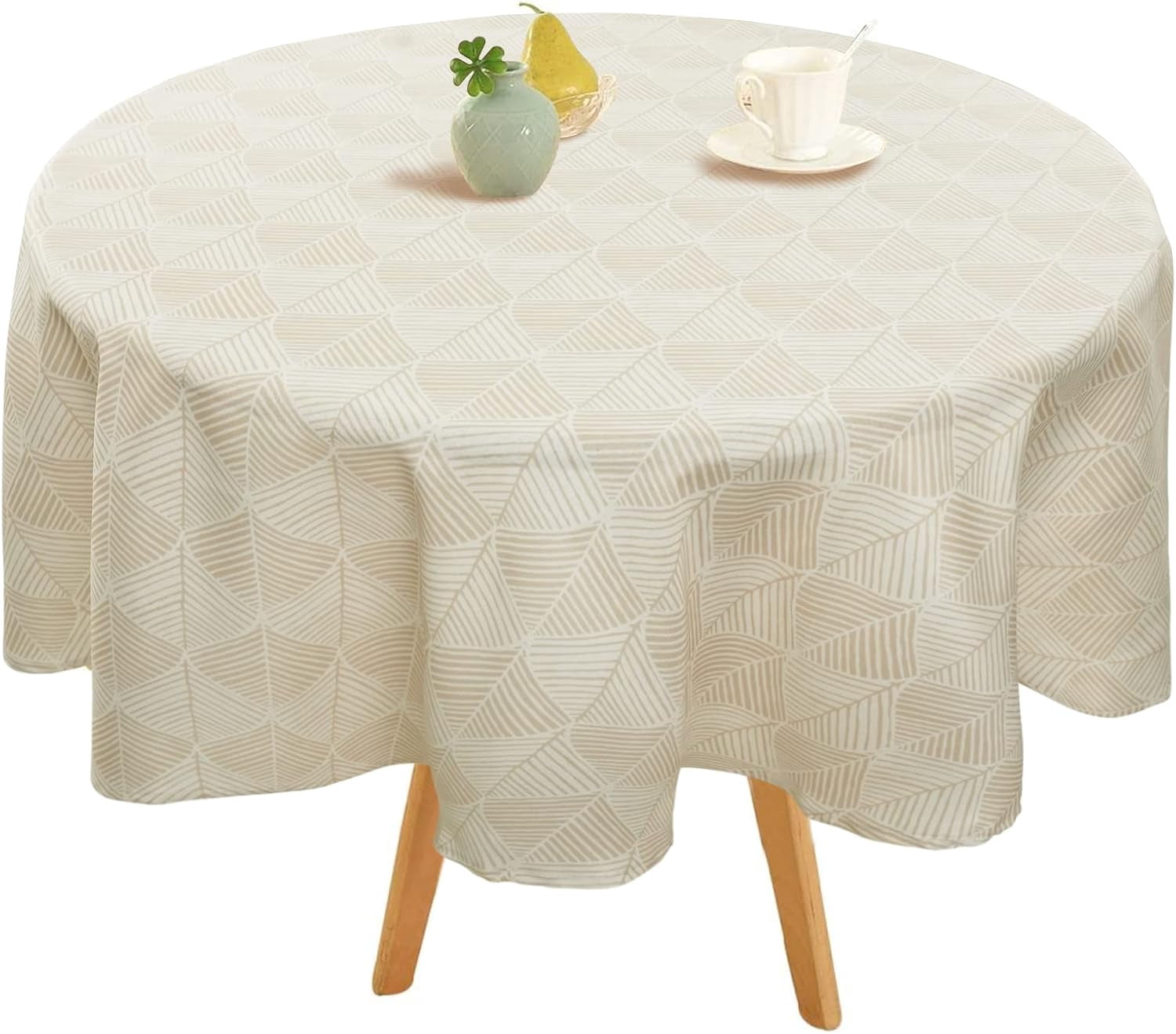 Elrene Home Fashions Savannah Boho Vinyl Tablecloth – Waterproof, Stain-Resistant, 60x84 Inches Oval! - View #10