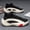 Beige and Black, variant on Men'S Breathable Lightweight Sneakers - id-Top Round Toe Lace-Up Athletic Shoes & Colorway with Red Accent, M for Running, Hiking