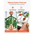 thumbnail image 3 of VEVOR Stained Glass Tiffany Style Hanging Window Panel with Chain 32 x 17 Inches, 3 of 9