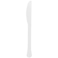 thumbnail image 2 of ELEGANI White Color Theme! Theme Tableware for Special Occasions, Wedding, Parties, Birthdays and Graduation; White Premium Plastic Knives 20ct, 2 of 2