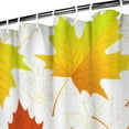 thumbnail image 3 of Thanksgiving Day Orange Maple Leaves Shower Curtains,Washable Bath Curtain with Hooks Vintage Polyester Fabric Bathroom Curtains for Thanksgiving Day Fall Party Home Decor, 3 of 5