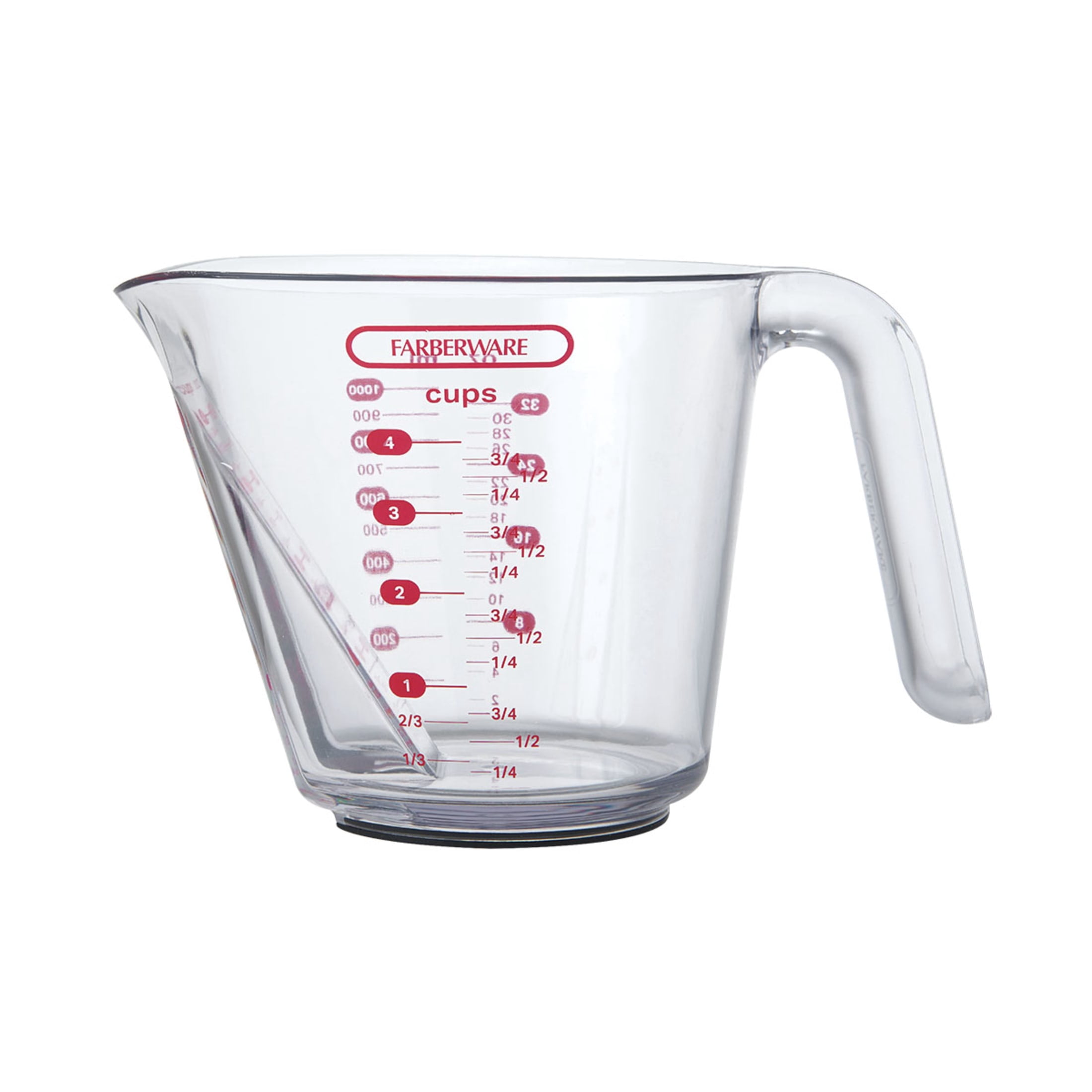 Farberware Professional Set of 2 Nesting Measuring Cups with Easy-Read Design, Clear