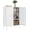 White, variant on Bevivog Orange Metal Locker Cabinet with 2 Doors and 2 Adjustable Shelves, Small Accent Cabinet Bathroom Floor Storage Cabinets Short Sideboard for Entryway, Living Room, Hallway