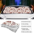 thumbnail image 4 of Kdxio Rabbit And Egg Print Front Windshield Sun Shade,Folding Auto Sunshade for Car Truck SUV-Medium, 4 of 7