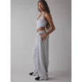 thumbnail image 4 of Women'S Drawstring Sweatpants Low Rise Baggy Wide Leg Pants with Pockets Gray XL, 4 of 8
