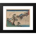thumbnail image 2 of Andō Hiroshige 24x19 Black Modern Framed Museum Art Print Titled - Tokaido Gojusantsugi, Pl.49 (1868-1912), 2 of 5