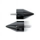 Krator Noir Pointes de Barre Poignée Embouts de Guidon Compatibles avec 2003-2012 Kawasaki ZX6R-636 – image 3 sur 3