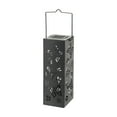 thumbnail image 2 of Blasgw Black Iron Solar Light LED Lantern - Hanging Outdoor Decor, Portable Patio Lamp, Romantic Table Light, Desk Lamp, Hollow Out Design for Gardens Homes Black, 2 of 7
