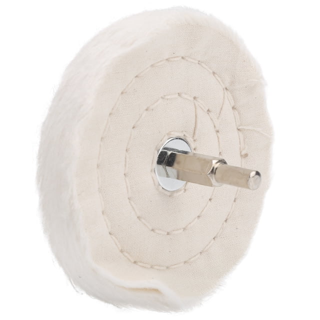 Rueda de Pulido de Tela Blanca, Herramientas de Pulido de Superficie de Tipo Plano Con para para Joyería y Productos de Ferretería de Metal