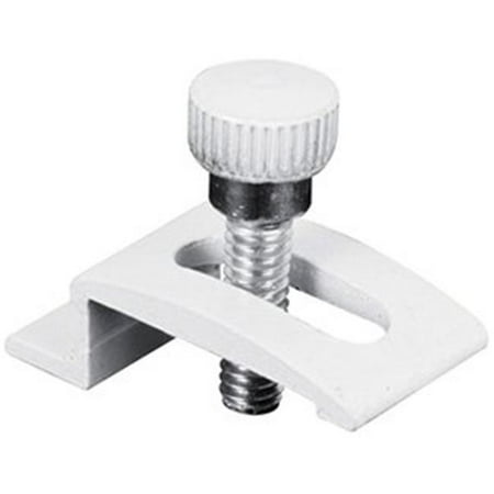 Storm Panel Clips Slide-Co 183010 Storm Door Panel Clips, 1/4-Inch with Thumbscrews, White,(Pack of 8) ()