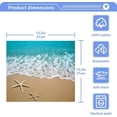 thumbnail image 4 of SKYSONIC 4 PCS Starfish on The Beach Washcloths, 12"x 12" Cotton Wash Cloths, Highly Absorbent and Soft Face Towels for Bathroom,Gym,Hotel and Spa, 4 of 7