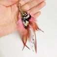 thumbnail image 5 of BR Pendientes de Plumas Boho - Estilo Viento Étnico, 23 Pares, Colgante de Cuentas de Piedra, 5 of 5