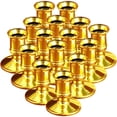 thumbnail image 1 of GAXIRE 24Ud Portavelas De Plástico Dorado Para De Mesas Y Ambientes, 1 of 7