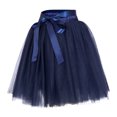 thumbnail image 4 of DuoJiaJ Women Tutus Knee Length Skirts Pleated Adults Dancing Skirts Vintage Puffy Party Skirt,Blue One Size, 4 of 5