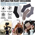 thumbnail image 5 of 4 Pairs Womens Fuzzy Socks Size 6-10 Fleece Fluffy Cabin Plush Warm Sleep Soft Cozy Winter Adult Socks, 5 of 6