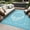 Light blue/white, variant on Outdoor Rug 8x10 Waterproof Reversible Plastic Straw Patio Mat, Vintage Medallion Indoor Outdoor Carpet for Deck Balcony Porch RV Camping Picnic