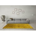 thumbnail image 3 of Ahgly Company Indoor Square Oriental Yellow Industrial Area Rugs, 5' Square, 3 of 4