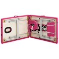 thumbnail image 5 of vidaXL Foldable Massage Table 2 Zones Aluminium Pink, 5 of 5