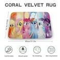 thumbnail image 2 of My Lit-tle Pony Bathroom Rugs, Extra Soft And Absorbent Bath Mat, Non-Slip, Machine Washable Doormat, Quick Dry Bath Carpet for Bathroom Floor, Tub, Shower, 2 of 8