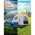 thumbnail image 3 of Truck Bed Tent with Awning for 6.5 ft Pickup Beds, Waterproof PU2000 Portable Camping Tent for Silverado 1500, F150, Ram 1500, 3 of 8