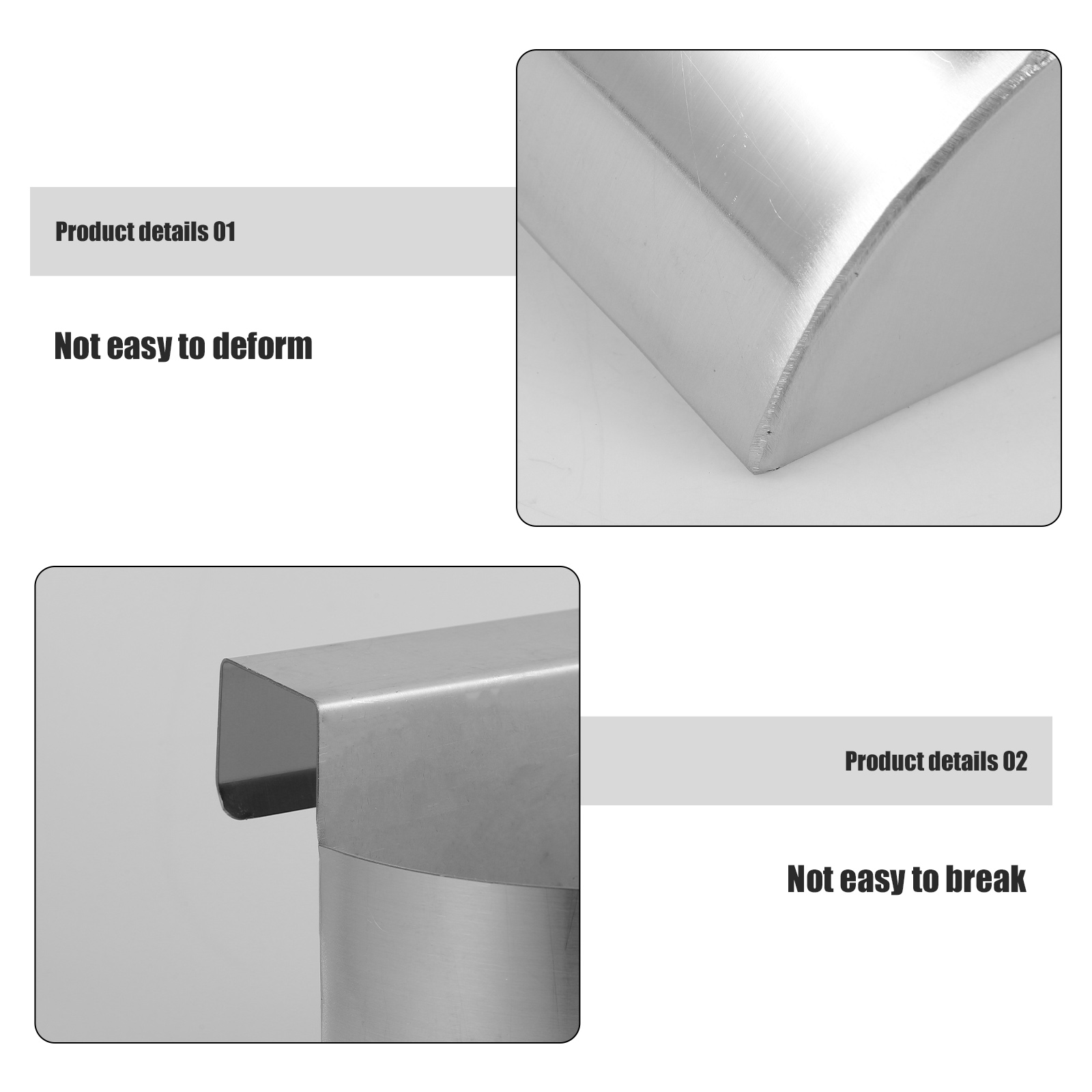 Pawsdot Stainless Steel Ice Scoop Holder Plated Silver for Home Use Space Saving Door Organizer