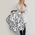 thumbnail image 3 of Haiem Hand Drawn Snake Baby Nursing Cover & Nursing Poncho - Multi Use Cover for Baby Car Seat Canopy, Stroller Cover, 360°Full Privacy Breastfeeding Coverage, 3 of 9