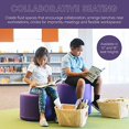 thumbnail image 3 of SoftScape 18" Round Ottoman, Collaborative Flexible Seating for Kids, Teens, Adults Furniture for Classrooms, Libraries, Offices and Home, Junior 12" H - Purple, 3 of 5