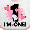 thumbnail image 4 of Inktastic First Birthday 1 Year Old Girl Unicorn Girls Baby Bib, 4 of 4