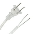 thumbnail image 2 of Interruptor de cable rotativo Uxcell AC 250V control deslizante regulador de lámpara 100W con cable de alimentación de 5.6 pies enchufe tipo A claro blanco 1 pieza, 2 of 5