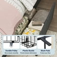 thumbnail image 5 of Allewie Queen Size Platform Bed Frame with 3 Storage Drawers, Fabric Upholstered, Dark Grey, 5 of 8