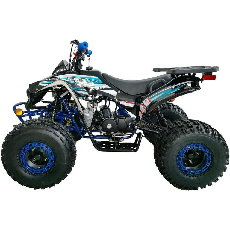 125cc Gas Powered Youth ATV Quad with LED Lights, Big Rugged 125cc Gas Powered Youth ATV Quad with LED Lights, Big Rugged
