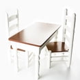 thumbnail image 2 of The Queen's Treasures 18 Inch Doll Furniture, Farmhouse Collection Fully Assembled Wooden Kitchen Table and Two Chairs, Compatible with American Girl Kitchen Furniture, 2 of 5