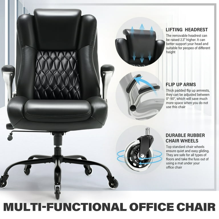 Lumbar Support Removable Armrest Office Chair Techni Mobili High