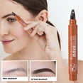 thumbnail image 4 of weibbin Four Sided Beard Brush Eyebrow Pencil Waterproof Sweat Proof Quick Drying 3ml for Grooming, 4 of 6