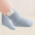 thumbnail image 5 of ZACPNCV Toddler Baby Girl Sock Frilly Ruffle Socks Little Girls Soft Cotton 3 Pack for Kids Crew Cute Socks Blue 1-3 Years, 5 of 7